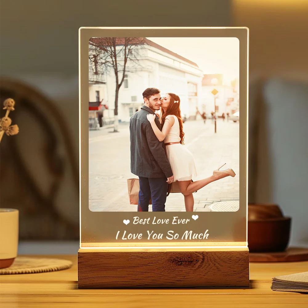 Digital Photo Frame Acrylic Light Night Lamp - Image 4