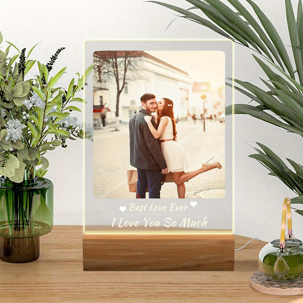 Digital Photo Frame Acrylic Light Night Lamp - Image 6