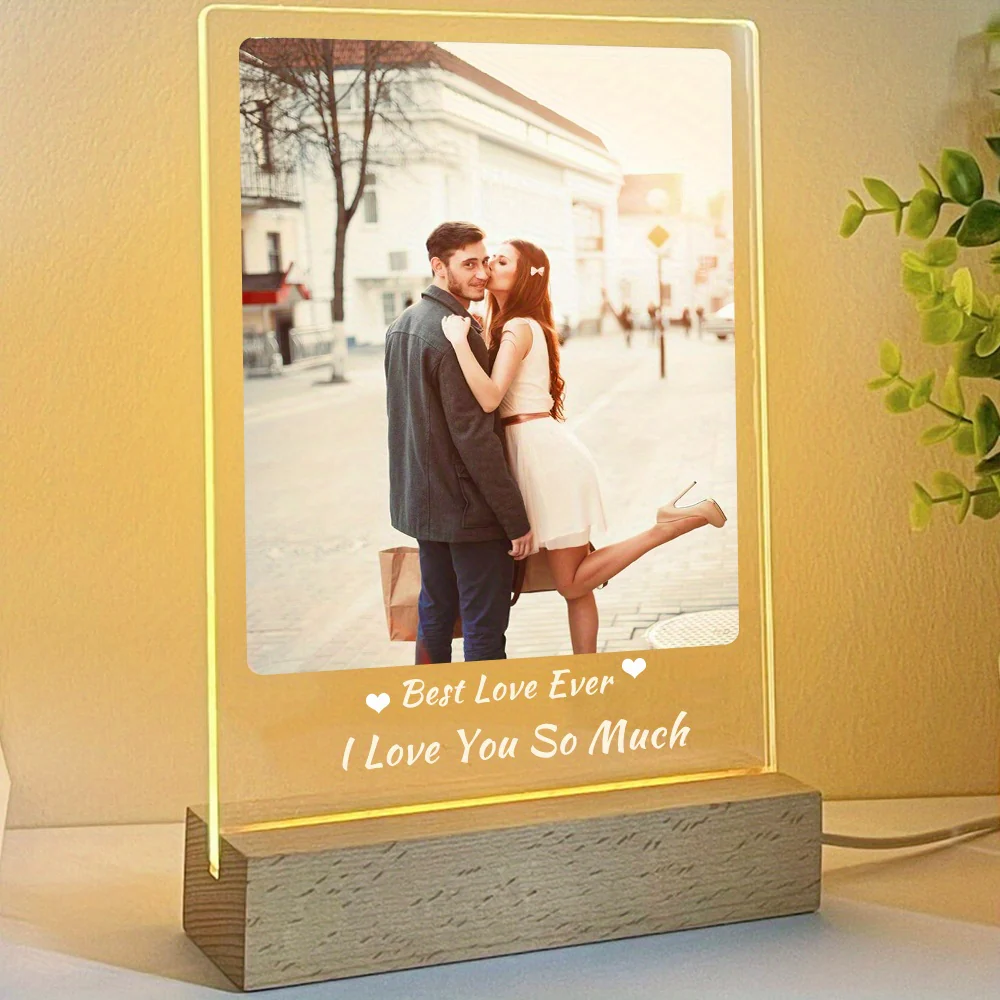 Digital Photo Frame Acrylic Light Night Lamp - Image 7