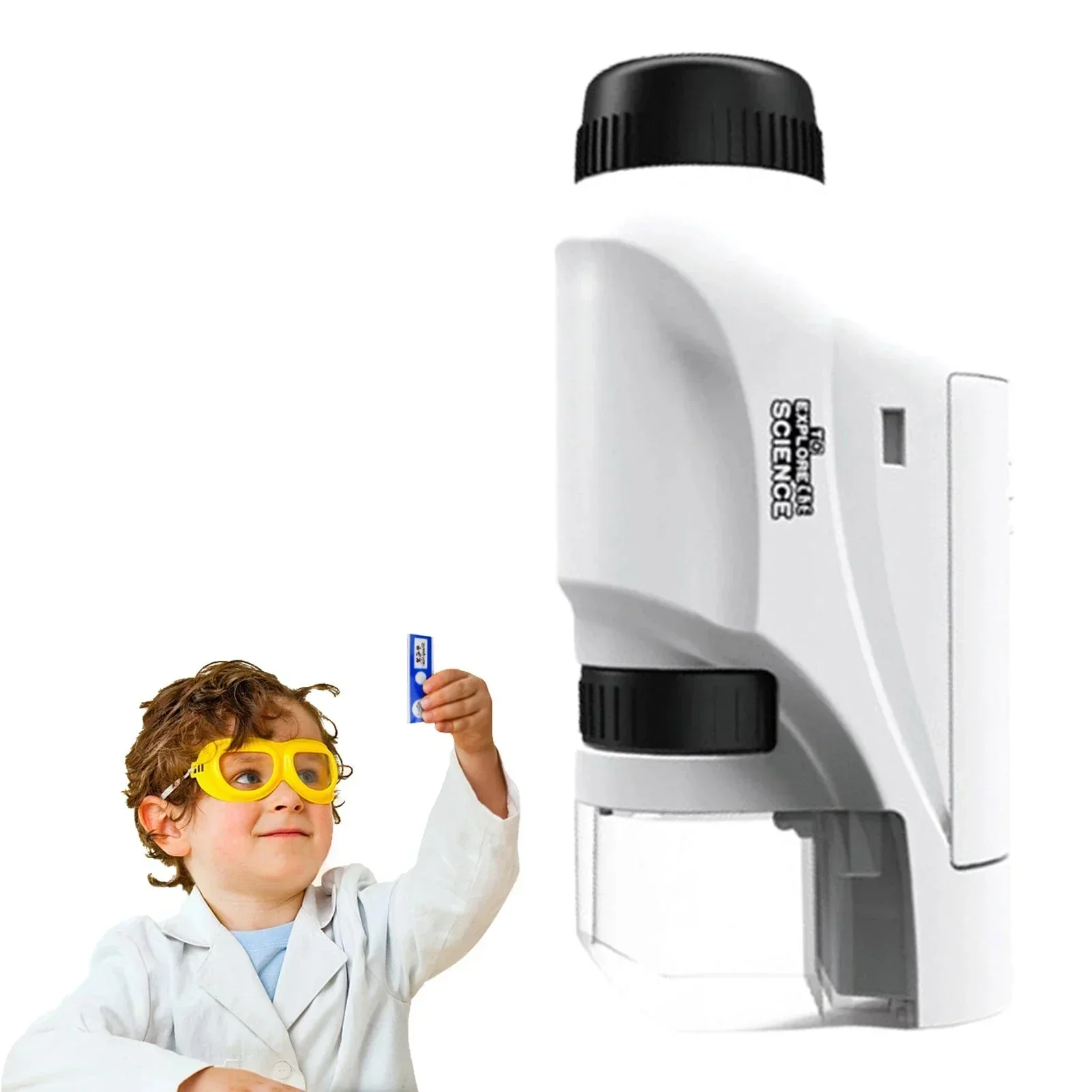 Kids Portable LED Pocket Microscope Toy - Image 3