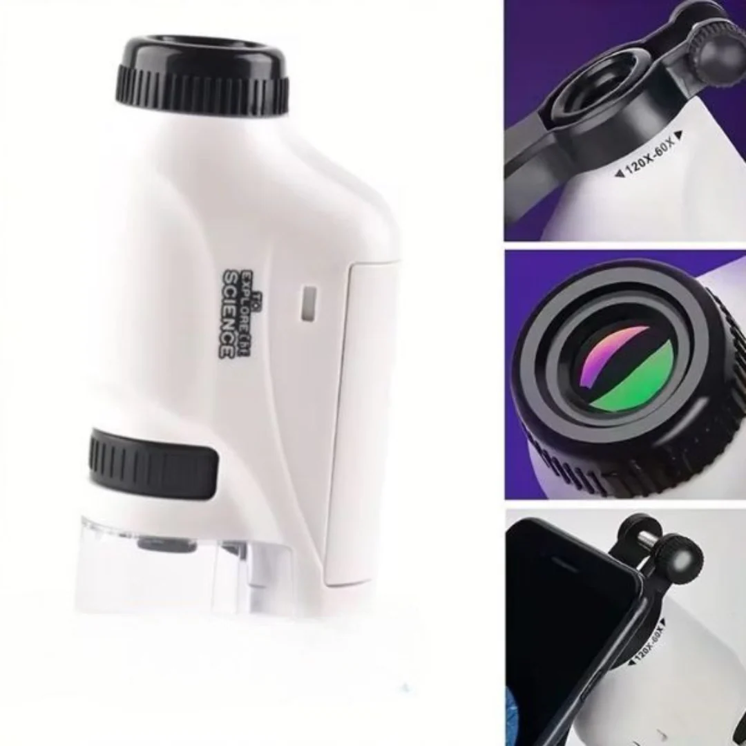 Kids Portable LED Pocket Microscope Toy - Image 6