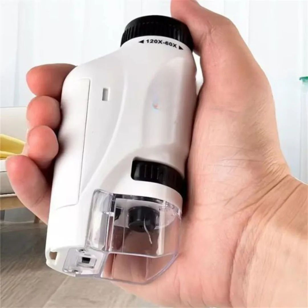 Kids Portable LED Pocket Microscope Toy - Image 7
