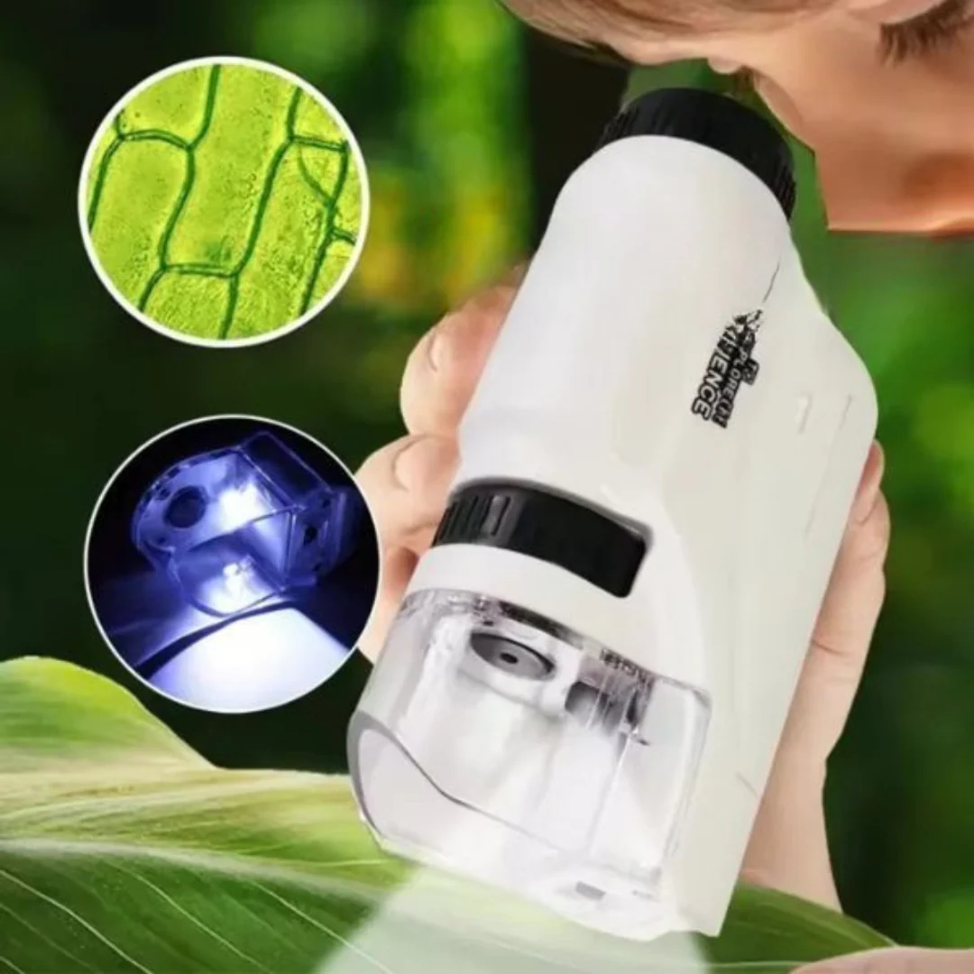 Kids Portable LED Pocket Microscope Toy - Image 9