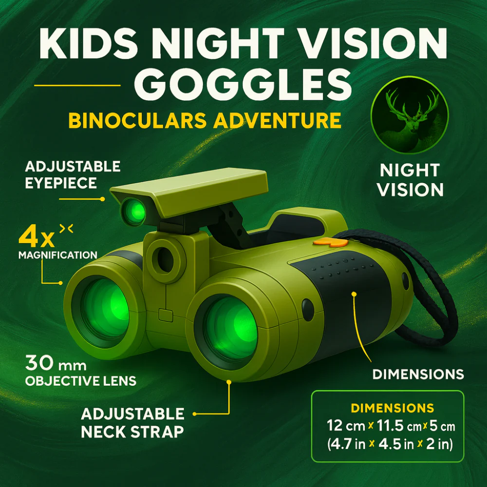 Kids Night Vision Goggles Binoculars Adventure Toy - Image 3