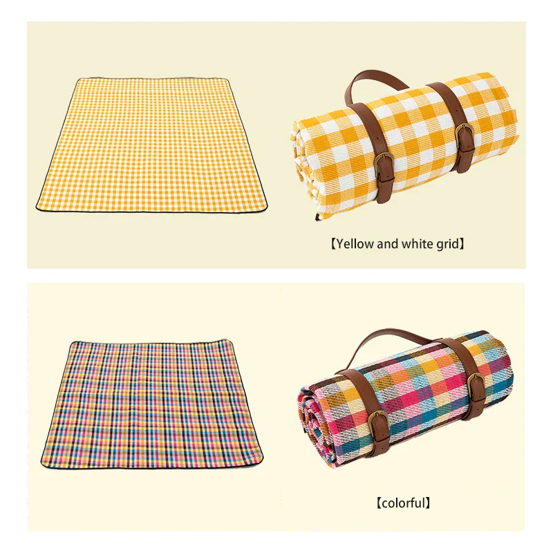 Outdoor Plaid Picnic Blanket | Waterproof Foldable Mat - Image 10