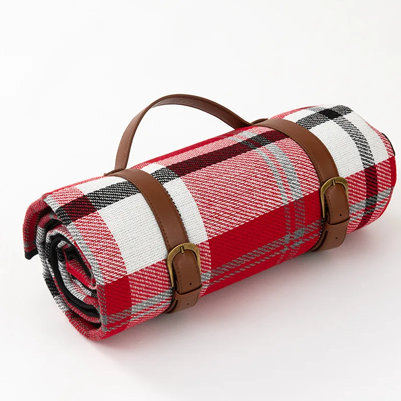 Outdoor Plaid Picnic Blanket | Waterproof Foldable Mat - Image 4