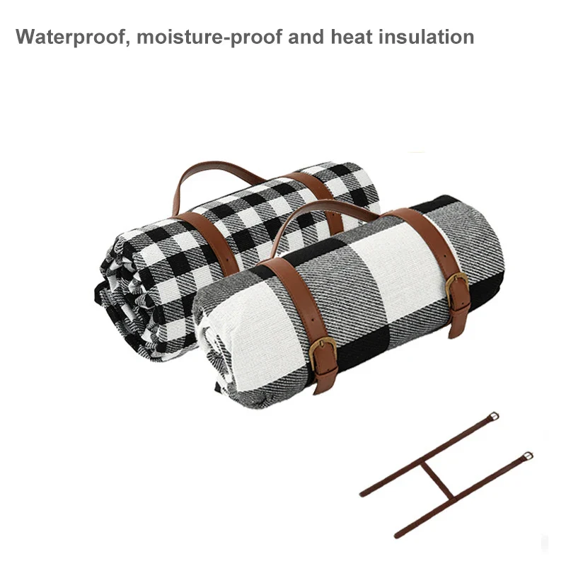 Outdoor Plaid Picnic Blanket | Waterproof Foldable Mat - Image 7
