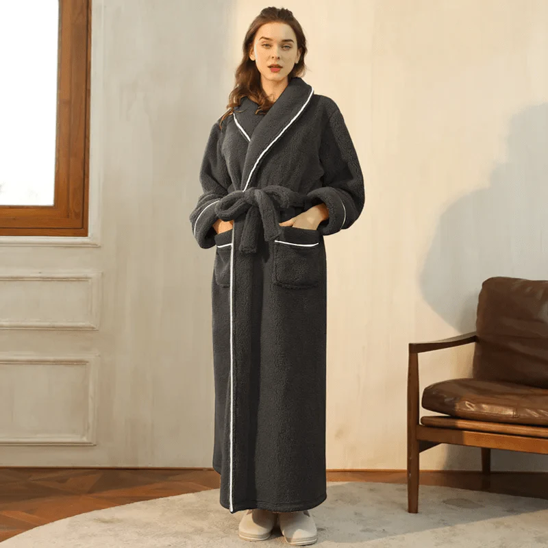 PlushTherm Robe | Soft Flannel Warm Bathrobe for Winter - Image 10