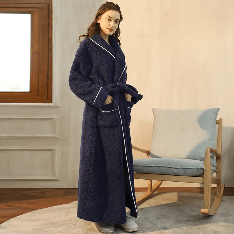 PlushTherm Robe | Soft Flannel Warm Bathrobe for Winter - Image 14