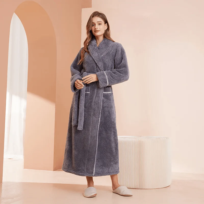 PlushTherm Robe | Soft Flannel Warm Bathrobe for Winter - Image 17