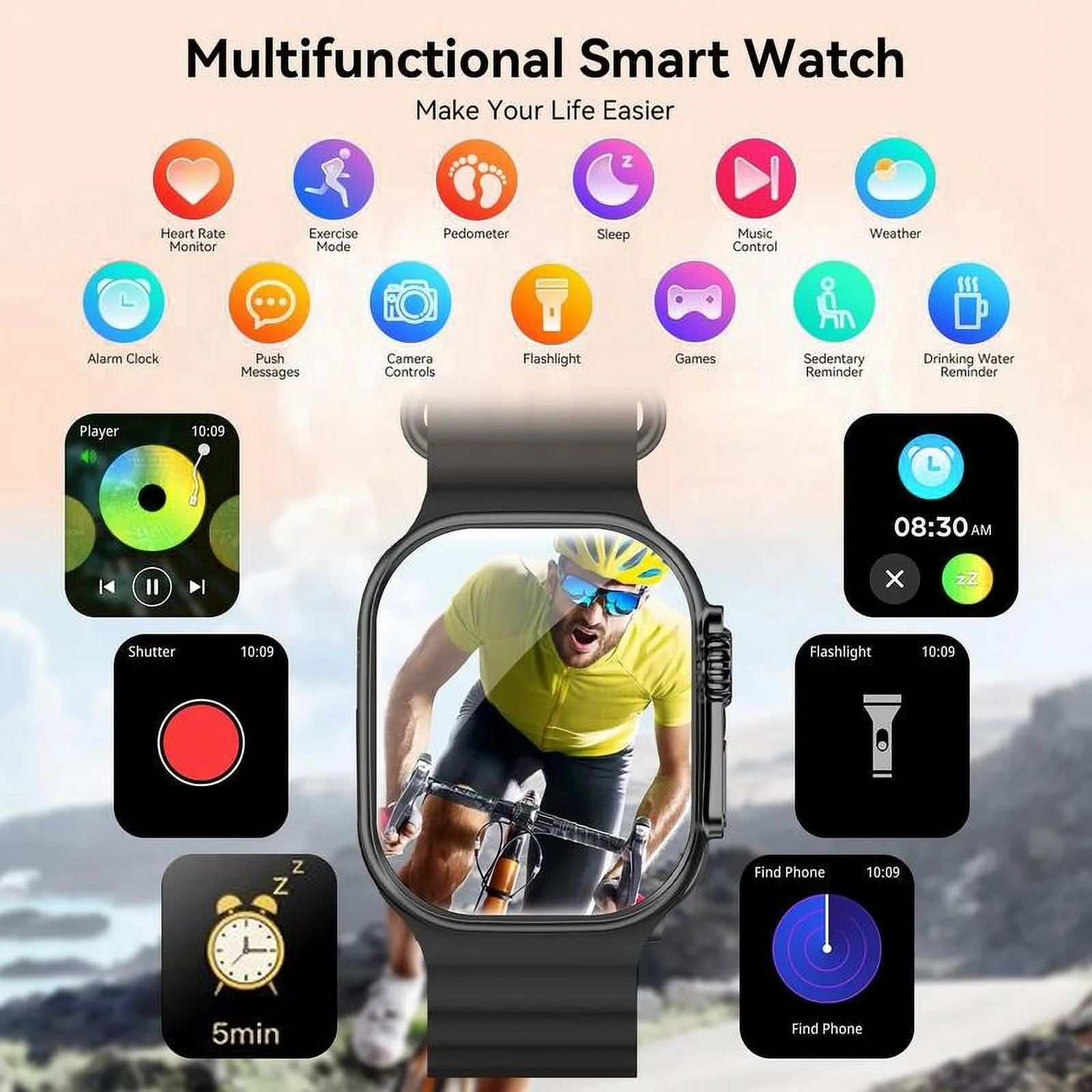Smart Watch Touchscreen Fitness Activity Tracker - Image 3