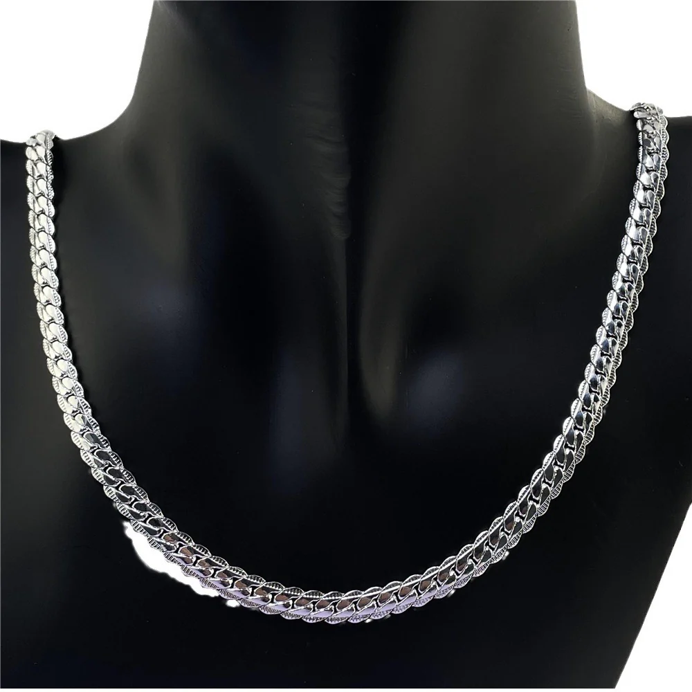 Sterling Silver Chain Necklace for Women Elegant Gift - Image 10