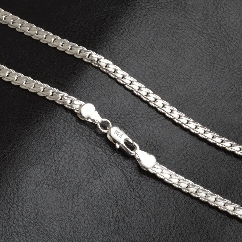 Sterling Silver Chain Necklace for Women Elegant Gift - Image 5