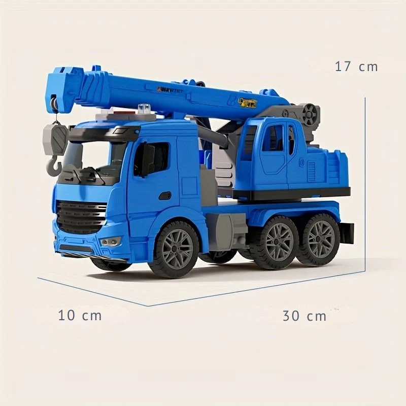 Toy Crane Truck with Lights and Sounds - Image 3